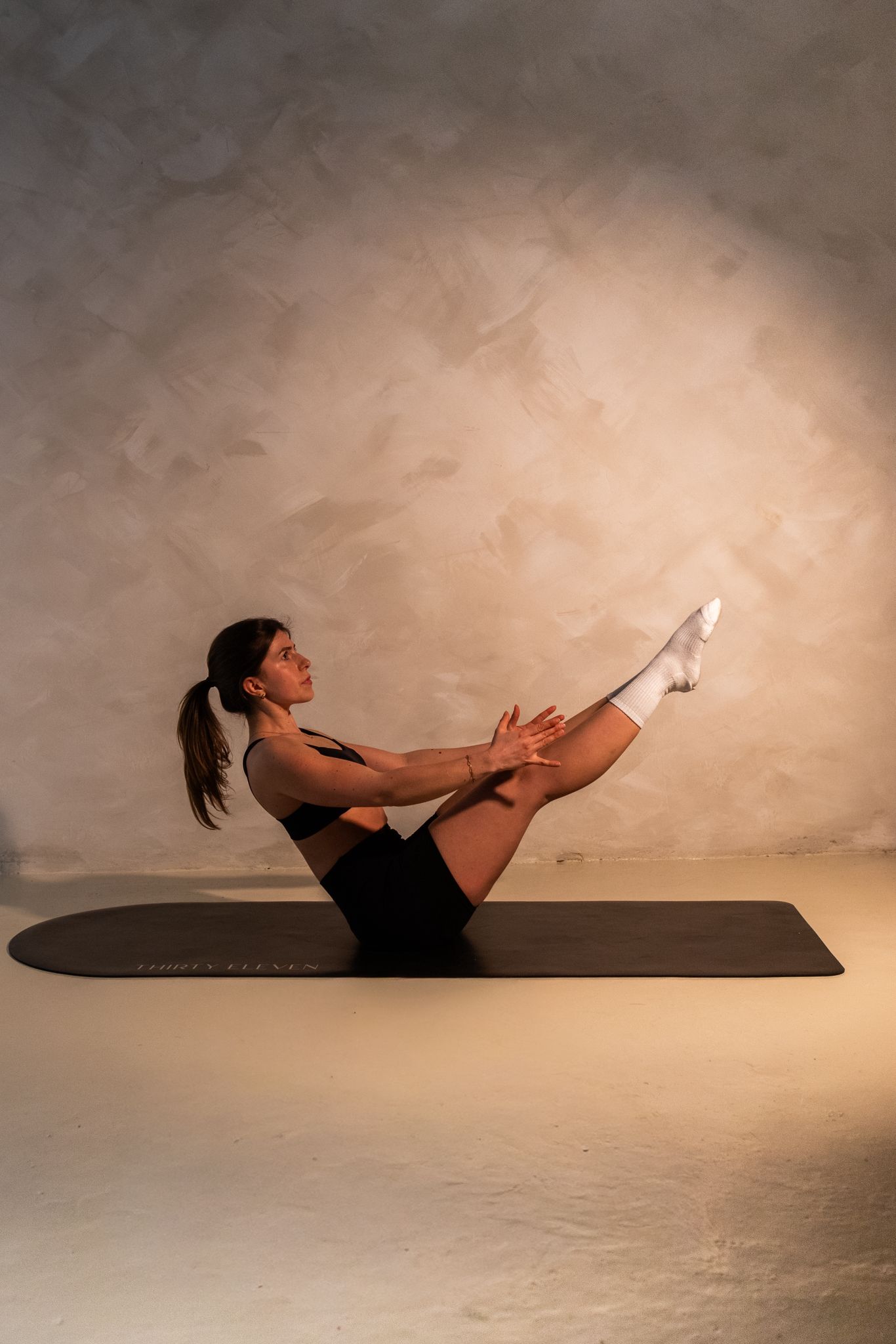 Mum and baby Pilates class